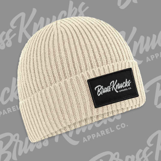 BK SIGNATURE | RIB-KNIT PATCH BEANIE
