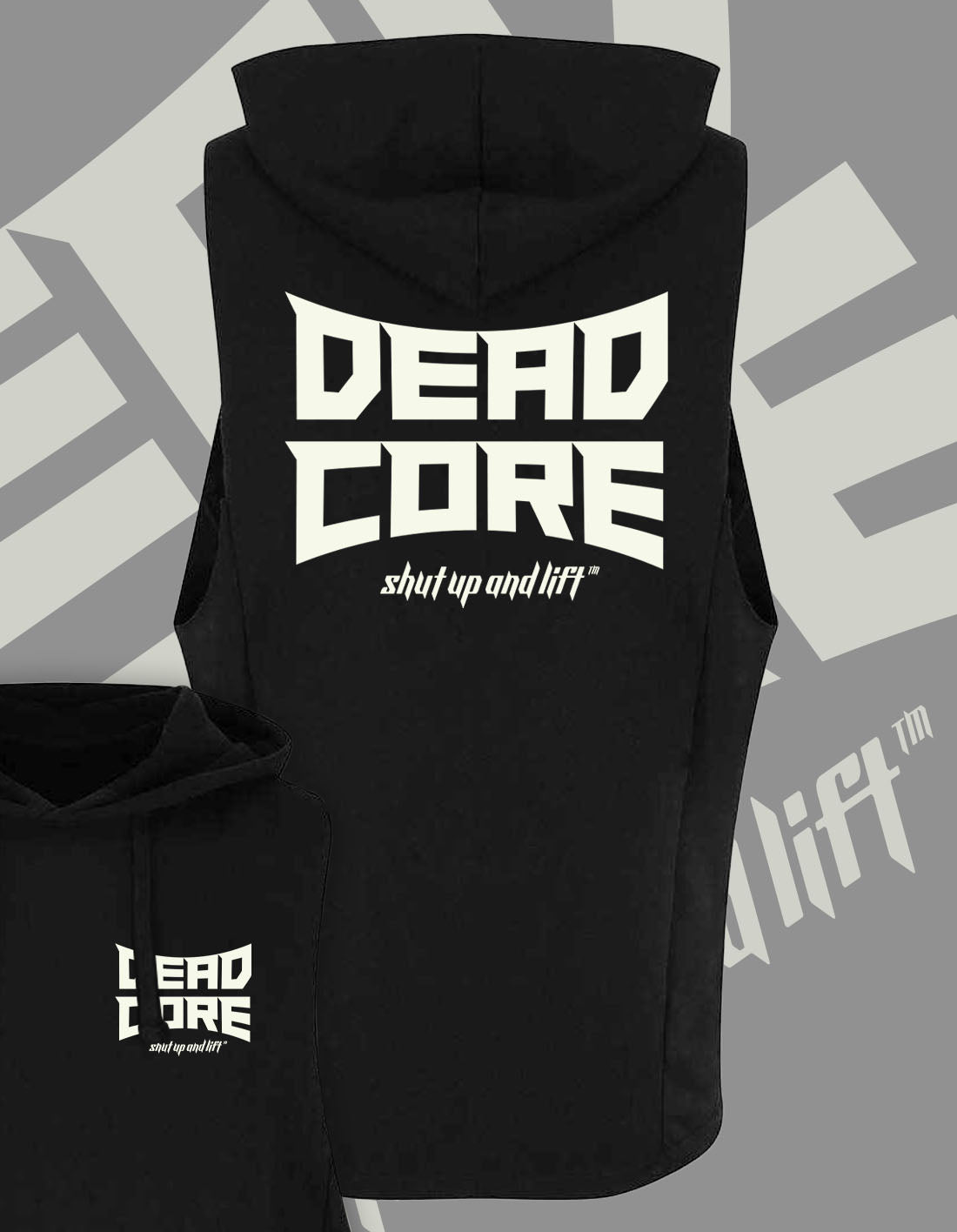DEADCORE® | RAW EDGE SLEEVELESS LIGHTWEIGHT HOODIE