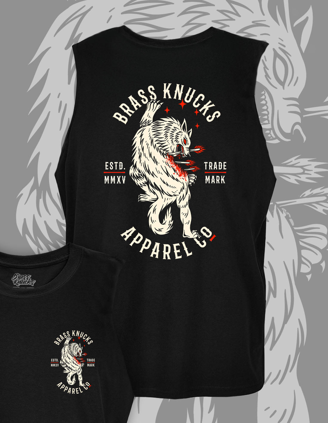 LONE WOLF | RAW-EDGE LIGHTWEIGHT GYM TANK