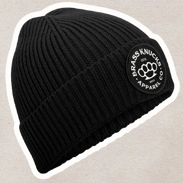 ALL ROUNDER | RIB-KNIT PATCH BEANIE