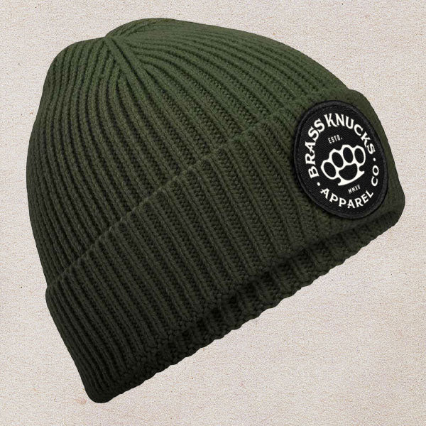 ALL ROUNDER | RIB-KNIT PATCH BEANIE