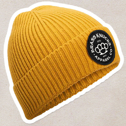 ALL ROUNDER | RIB-KNIT PATCH BEANIE
