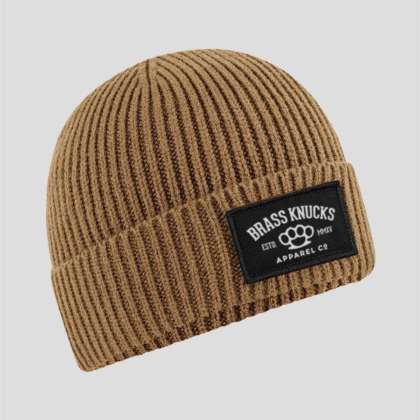 BK CLASSIC | RIB-KNIT PATCH BEANIE