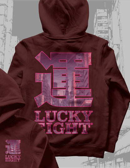 運 LUCKYEIGHT® NEO [PINK] XL PRINT | HOODIE