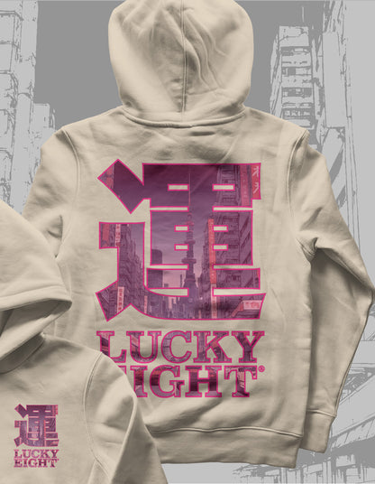 運 LUCKYEIGHT® NEO [PINK] XL PRINT | HOODIE