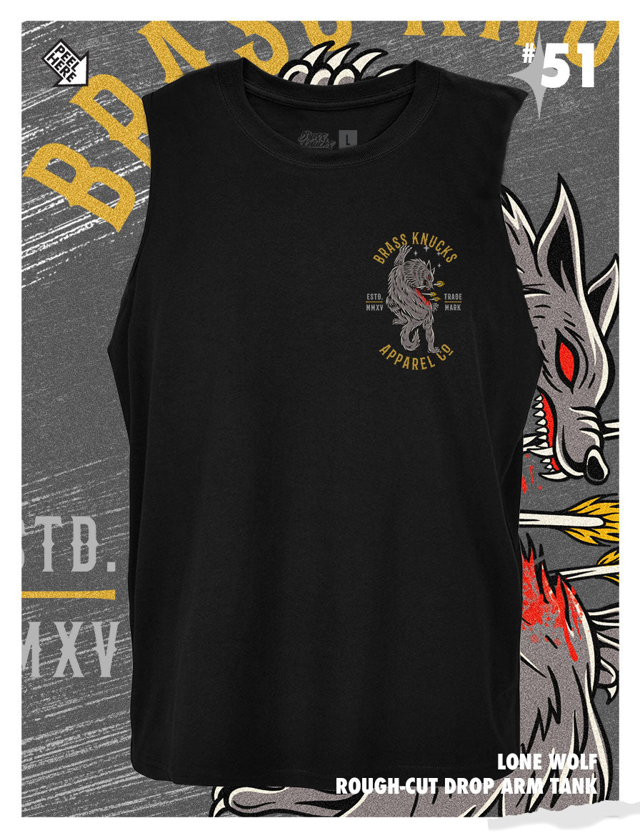 LONE WOLF | ROUGH-CUT GYM TANK