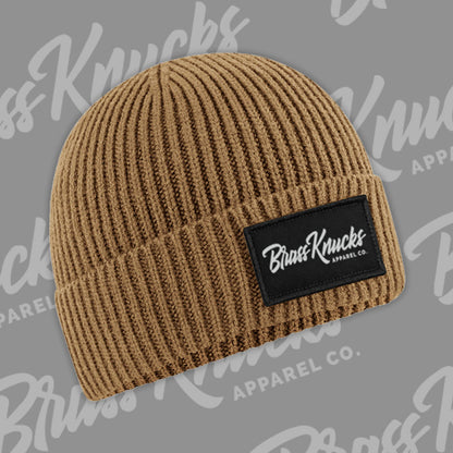 BK SIGNATURE | RIB-KNIT PATCH BEANIE